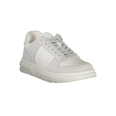 Tommy Hilfiger White Polyurethane Men Sneaker