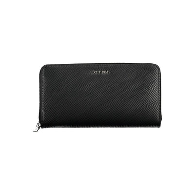 Calvin Klein Black Polyurethane Women Wallet
