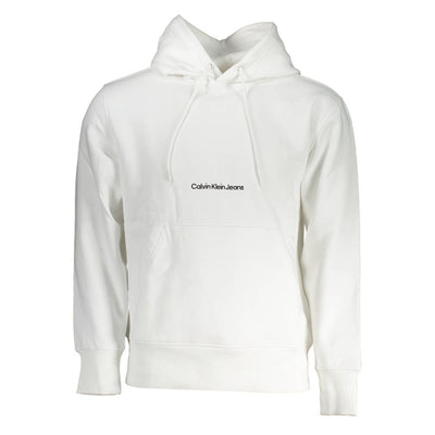 Calvin Klein White Cotton Men's Sweatshirt