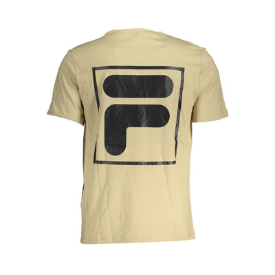 Fila Beige Cotton Mens T-Shirt