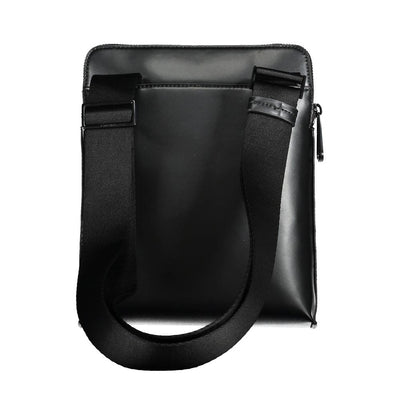Calvin Klein Black Polyurethane Men's Shoulder Bag