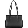 Mario Valentino Schwarze Polyethylen-Handtasche