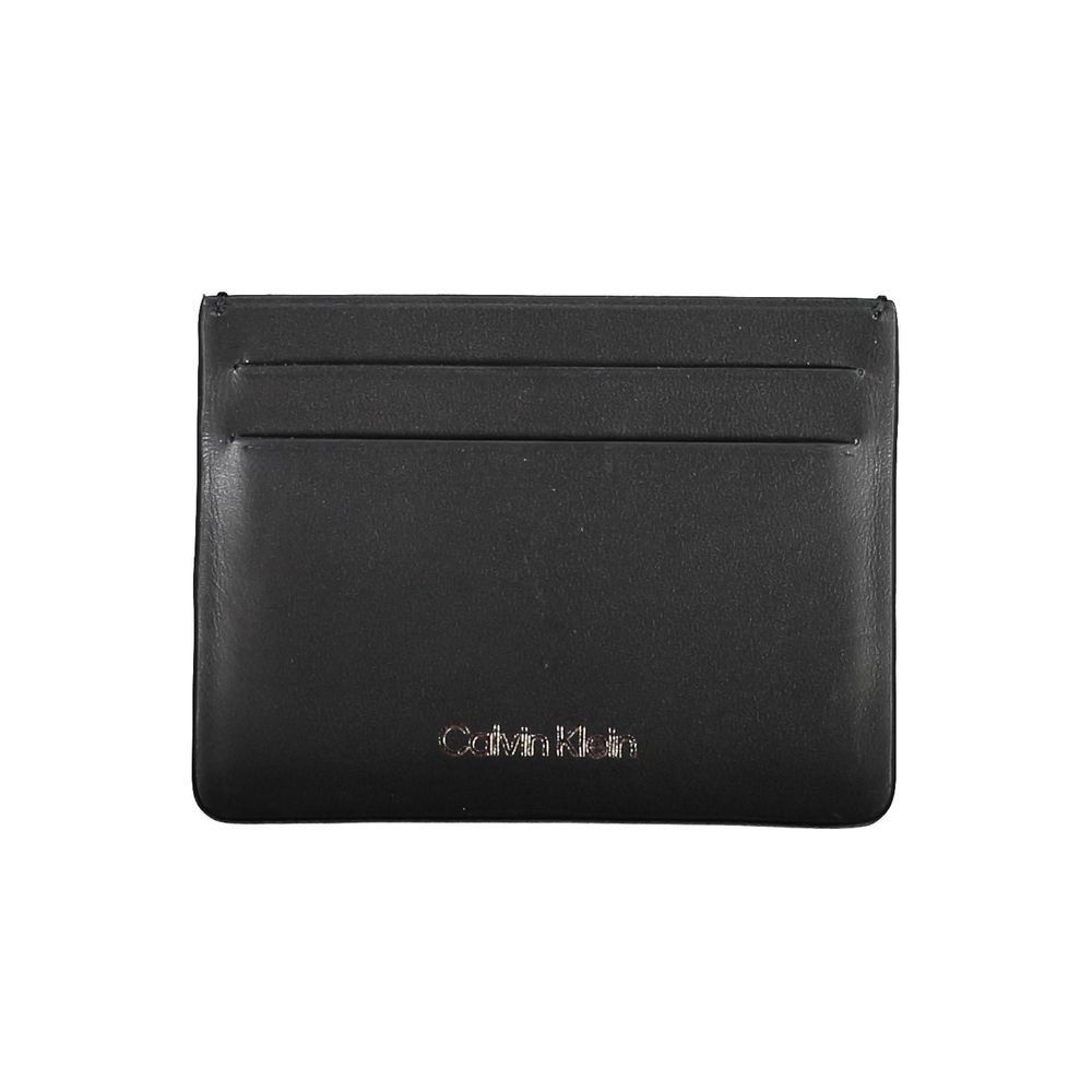 Calvin Klein Schwarze Lederbrieftasche