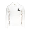 Calvin Klein White Cotton Men Sweater with Hood