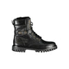 Tommy Hilfiger Black Leather Women Boot