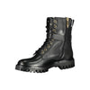 Tommy Hilfiger Black Leather Women Boot