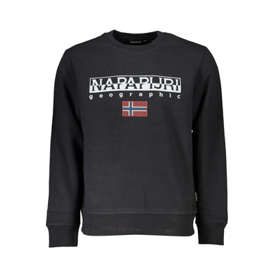 Napapijri Nero Cotton Men Sweatshirt