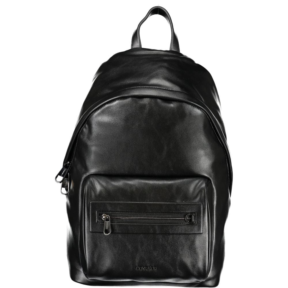 Calvin Klein Black Polyester Men Backpack