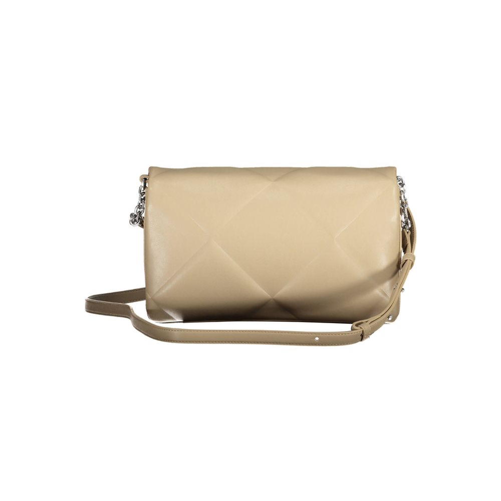 Calvin Klein Beige Polyester Women Shoulder Bag