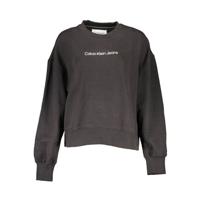 Calvin Klein Black Cotton Women Sweatshirt