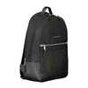 Tommy Hilfiger Black Polyester Men Backpack