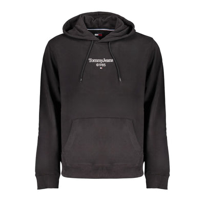 Tommy Hilfiger Black Cotton Men's Sweatshirt Hoodie