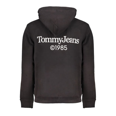 Tommy Hilfiger Black Cotton Men's Sweatshirt Hoodie