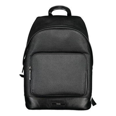 Calvin Klein Black Polyester Men Backpack