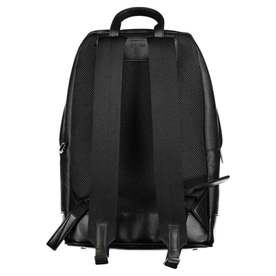Calvin Klein Black Polyester Men Backpack