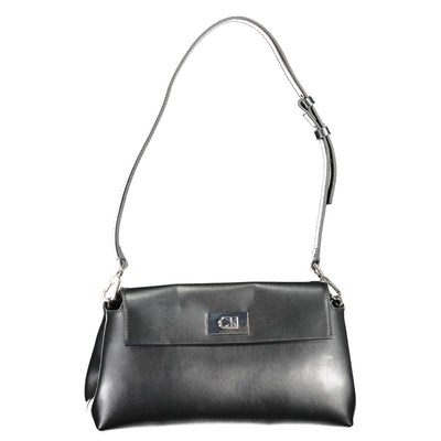 Calvin Klein Nero Polyurethane Women Shoulder Bag
