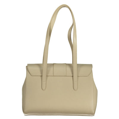 Mario Valentino Beige Polyurethane Women Handbag