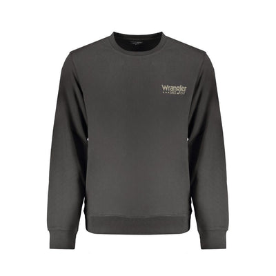 Wrangler Black Cotton Men Sweatshirt