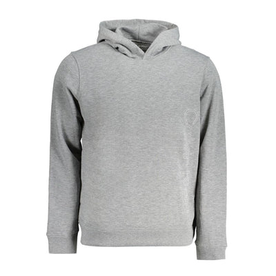 Calvin Klein Grigio Polyester Men's Hoodie