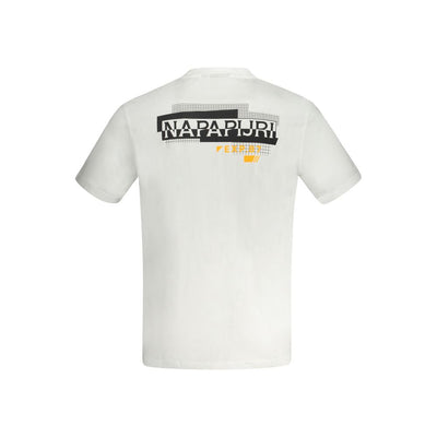 Napapijri Bianco Cotton Men T-Shirt