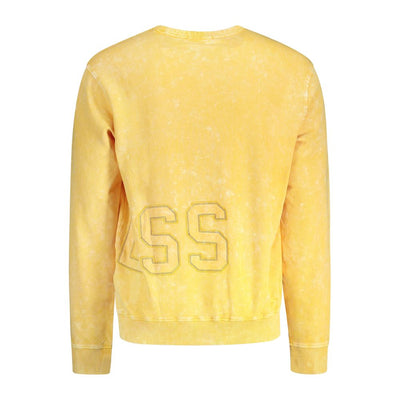 Guess Jeans Yellow Cotton Men Sweatshirt