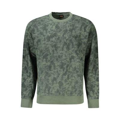 Hugo Boss Verde Cotton Men Sweatshirt