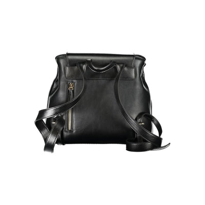 Mario Valentino Black Polyurethane Women Backpack