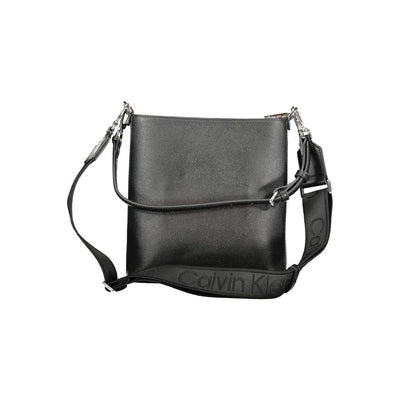 Calvin Klein Black Polyester Woman Shoulder Bag