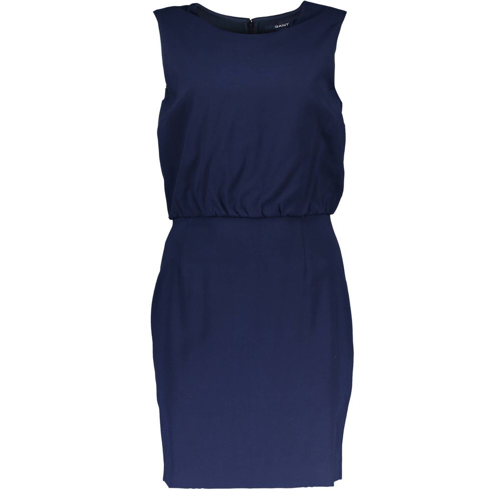 Gant – Blaues Viskosekleid