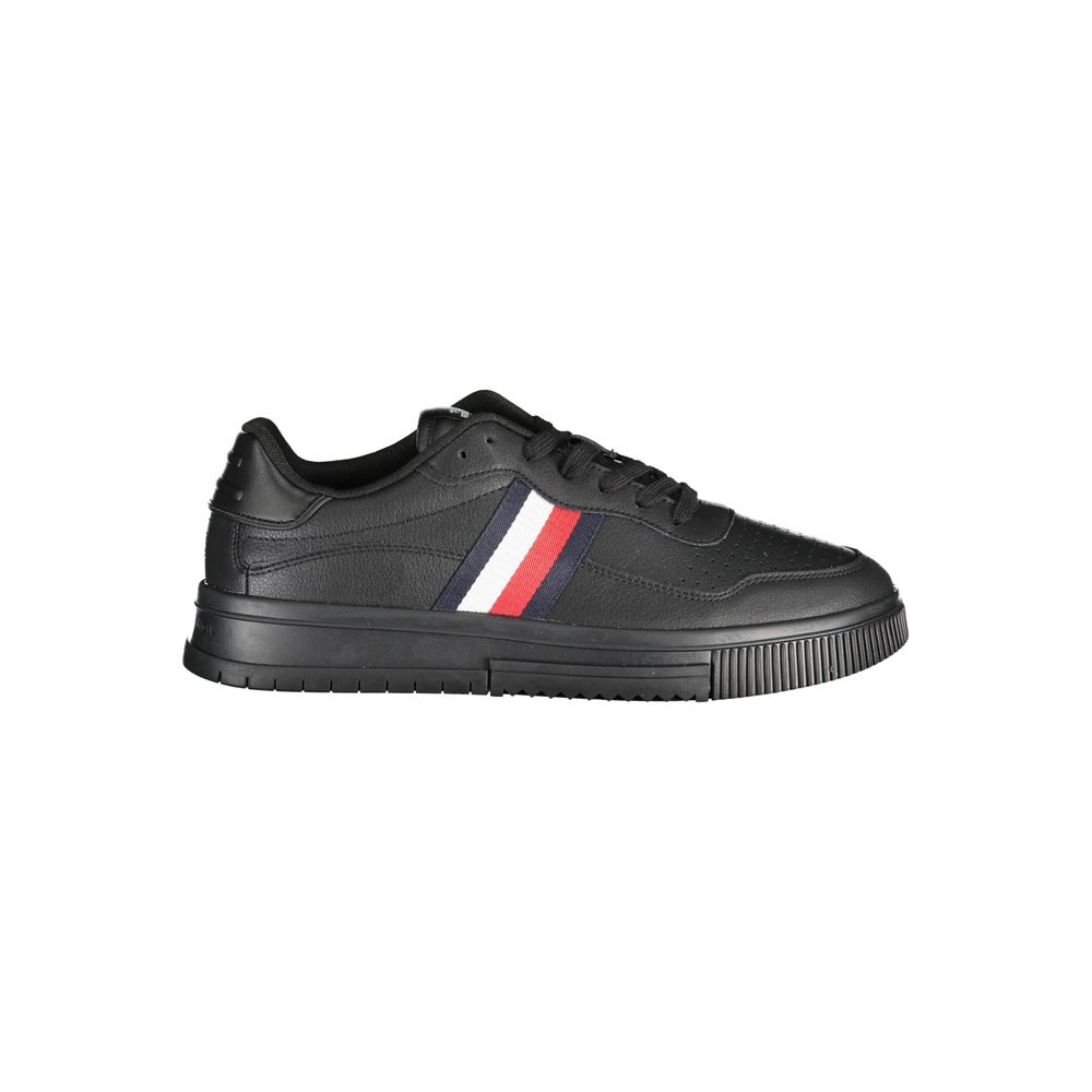 Tommy Hilfiger – Schwarze Polyester-Sneaker