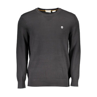Timberland Black Organic Cotton Men Sweater