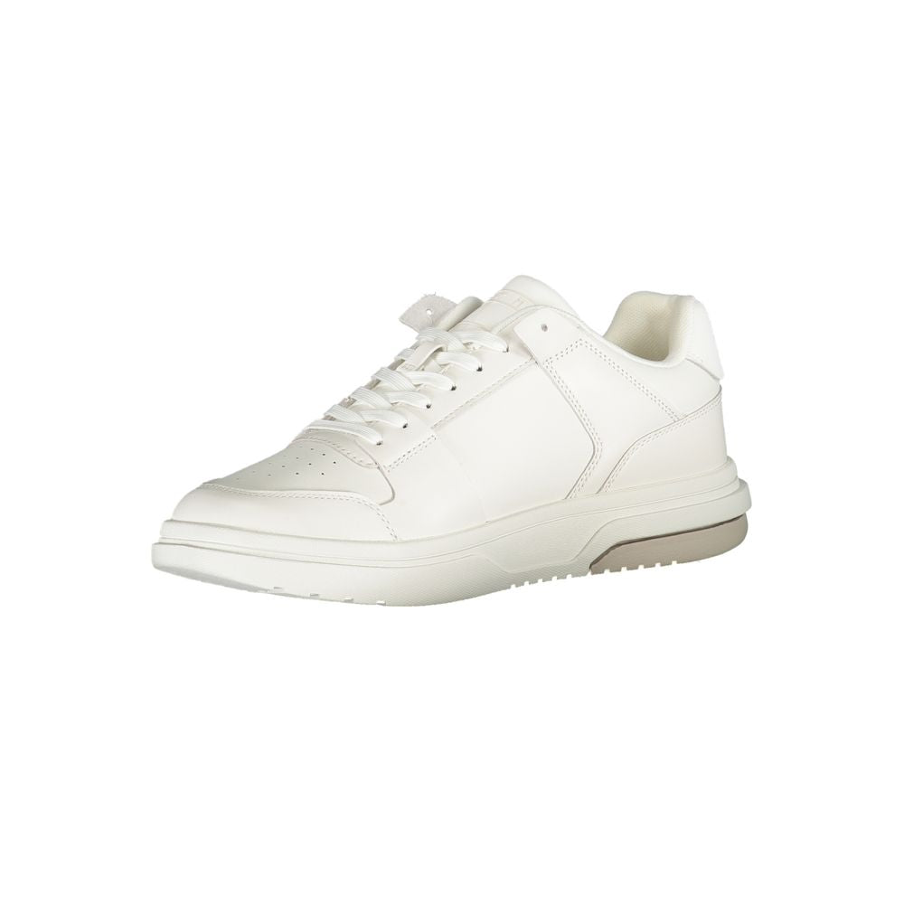 Tommy Hilfiger Bianco Polyurethane Men Sneaker