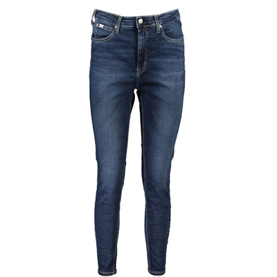 Calvin Klein Blu Cotton Womens Jeans