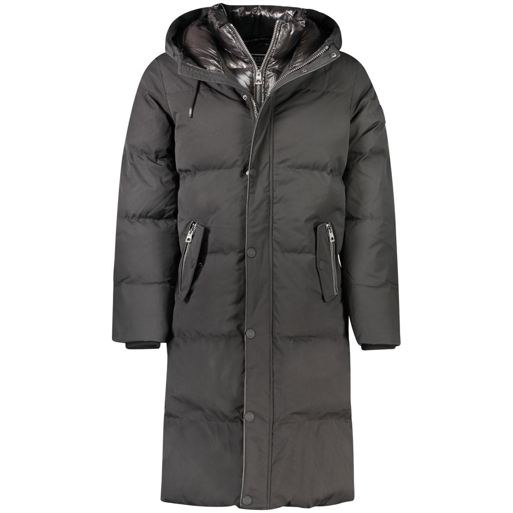 Guess Jeans Nero Polyester Men's Jacket