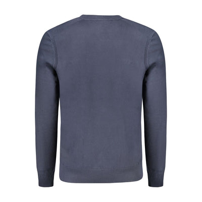 Hugo Boss Blue Cotton Men's Long-Sleeved T-Shirt