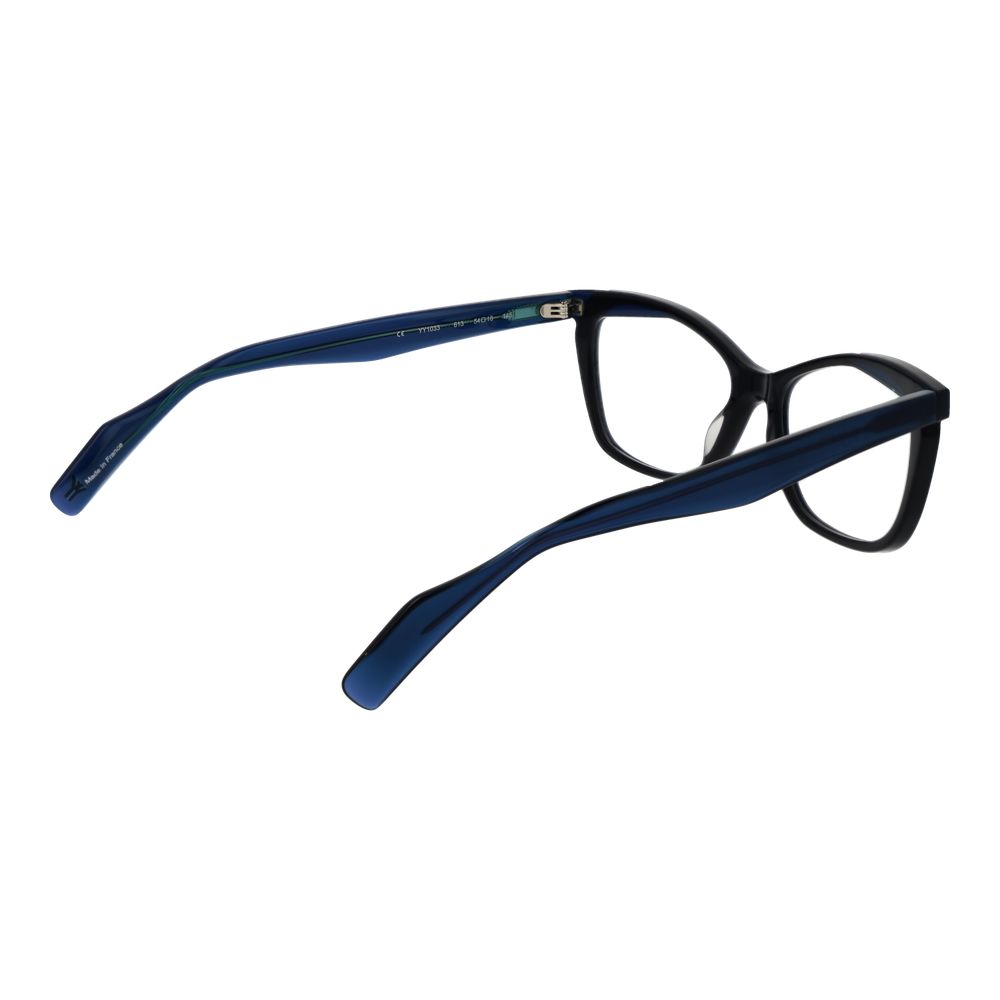 Yohji Yamamoto Blaue Kunststoffbrille (Gestell)