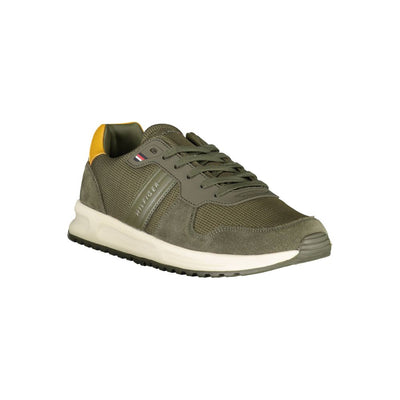 Tommy Hilfiger – Grüne Polyester-Sneaker
