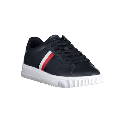 Tommy Hilfiger Blue Leather Men Sneaker