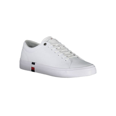 Tommy Hilfiger White Leather Men Sneaker