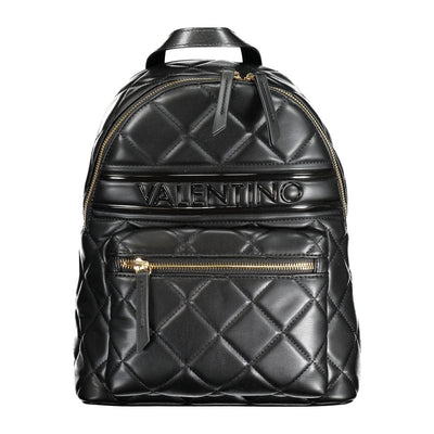 Mario Valentino Black Polyurethane Women Backpack