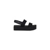 Calvin Klein Jeans Black Organic Cotton Platform Sandals