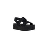 Calvin Klein Jeans Black Organic Cotton Platform Sandals