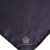 Dolce &amp; Gabbana Blauer quadratischer Foulard aus Seide mit DG-Krone für Herren