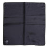 Dolce & Gabbana Blue DG Crown Silk Square Men Foulard Scarf