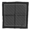 Dolce & Gabbana Black Sea Horse Silk Square Men Foulard Scarf