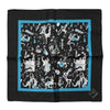 Dolce & Gabbana Black Jazz Club Silk Square Men Foulard Scarf