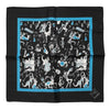 Dolce & Gabbana Black Jazz Club Silk Square Men Foulard Scarf