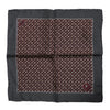 Dolce & Gabbana Maroon Cocktail Silk Square Foulard Scarf