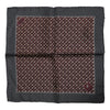 Dolce & Gabbana Maroon Cocktail Silk Square Foulard Scarf