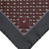 Dolce & Gabbana Maroon Cocktail Silk Square Foulard Scarf